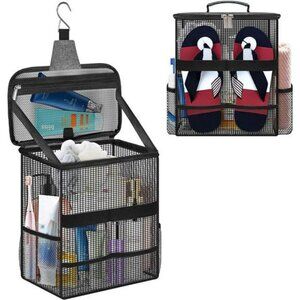 Large mesh shower caddy tote bag bathroom organizer travel gym dorm camping